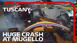 Dramatic Multi-Car Crash At Mugello | 2020 Tuscan Grand Prix