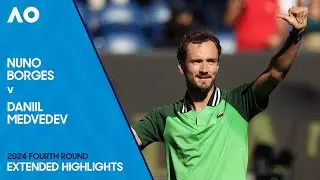 Nuno Borges v Daniil Medvedev Extended Highlights | Australian Open 2024 Fourth Round