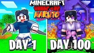 I Survived 100 Days As SASUKE UCHIHA in Minecraft Naruto Shippuden... This is what happened.