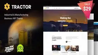 Tractor - Industrial/ Manufacturing WordPress Theme | Themeforest Website Templates and Themes