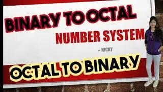 Octal to binary conversion || with short trick || NTA NET PYQ || By Nicky