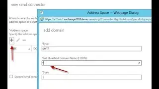 Send Connector Configured in Exchange Server 2016