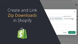 Linking downloadable files in Shopify | Create and link zip files in Shopify