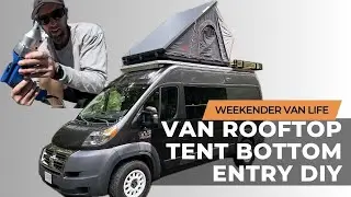 Van Rooftop Tent Bottom Entry DIY