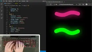 ASMR Programming - Elastic Line Animation Effect using HTML CSS - No Talking