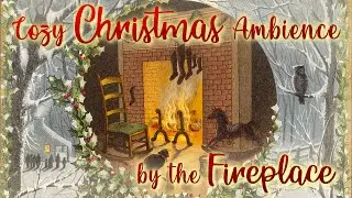 Cozy Christmas Ambience By the Fireplace 🔥 Classic Christmas Music Ambience