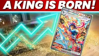 Greninja EX Explodes! The NEW CHASE CARD Of Scarlet & Violet!