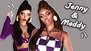 Jennifer & Maddison Tray + CC Folder Sim Download The Sims 4 | Besties Forever 💜 Maxis Match