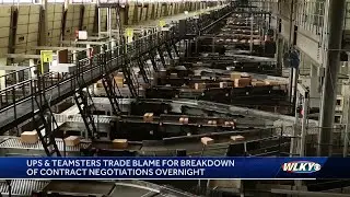 Breakdown of contract negotiations between UPS & Teamsters happens overnights