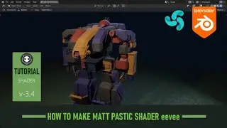 BLENDER TUTORIAL: HOW TO MAKE mattplastic shader ON EEVEE