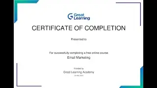 Email Marketing online course with certificate from #greatlearning #emailmarketing