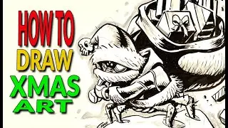 How To Draw Creepy Christmas Critters