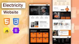 How to Build a Responsive Electricity Website | HTML, CSS, JavaScript Tutorial