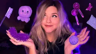 АСМР ФИОЛЕТОВЫЕ ТРИГГЕРЫ ДЛЯ МУРАШЕК 💜 ASMR Purple triggers for tingles