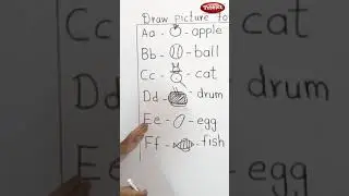 Learn Basic English | Draw Picture for the letters given | Learn Alphabet