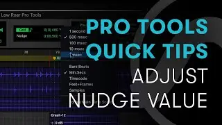 Pro Tools Quick Tips: Adjust Nudge Value