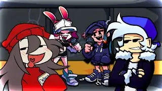 FNF COVER | Monotone-Attack | But Choclo, Korner, Skarlet and Cassete Girl Sings It 🎶 | IMPOSTOR V4