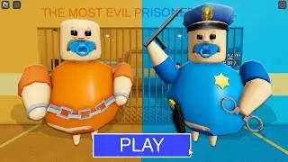 PRISONER BABY BARRY Vs COP BABY BARRY in BARRY'S PRISON RUN! New Scary Obby (#Roblox)