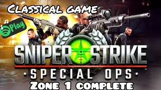 Playing sniper strike z1 complete sea land zone.