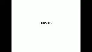 Oracle Cursors