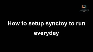 How to set up windows to run synctoy everyday