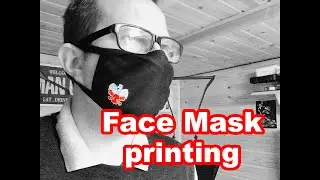 Logo printing on face mask at home