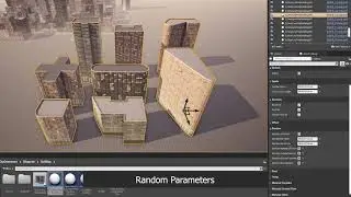 [UE4] Procedural Background Buildings - Demo