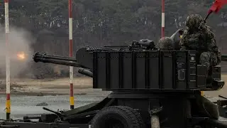 U.S. Marines and Republic of Korea Marines fire various weapon systems