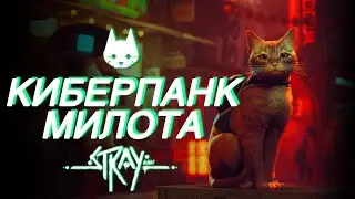 Stray. У меня лапки! ПОЛНОЕ ПРОХОЖДЕНИЕ приключений котика в киберпанке.