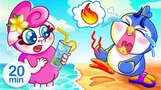 Hot and Cold on the Beach + Im lost Song | Paws and Tails