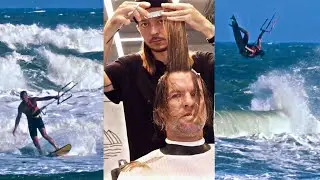 MEN'S HAIRCUT FOR LONG HAIR SURFER | BARBER VIDEO BLOG