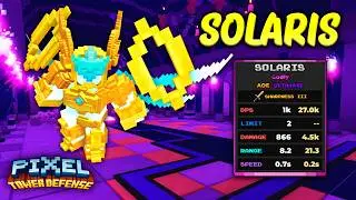 SOLARIS GODLY IS WILD!  + NEW CODES | Pixel Tower Defense