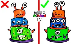Как нарисовать CHARLIE CAKE из Garten of Banban 4 правильно и неправильно