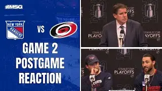 New York Rangers v Carolina Hurricanes Game 2 Postgame Coach And Player Reaction | New York Rangers