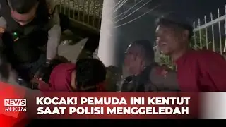 KOCAK! PEMUDA DI MAKASSAR KENTUT SAAT POLISI MENGGELEDAH