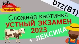 Описываем сложную картинку и учим новую лексику к экзамену B1 DTZ 2023.