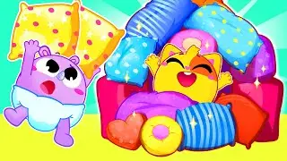 Giant Pillow Fort Party for Kids | Toddler Zoo Songs For Baby & Nursery Rhymes