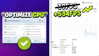 🔧HOW TO OPTIMIZE CPU & GET MORE CPU PERFORMANCE FOR GAMING! ✅ (BOOST FPS & FIX STUTTERS)