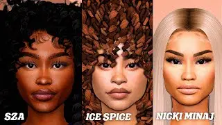 THE BEST CELEBRITY SIM DUMP + CC Folder | Ice Spice, Nicki Minaj, SZA - Sims 4 CAS