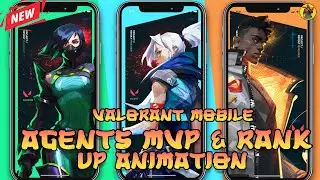 Valorant Mobile Agents MVP Animations & Radiant Rank Up Animation |  @AvengerGaming71