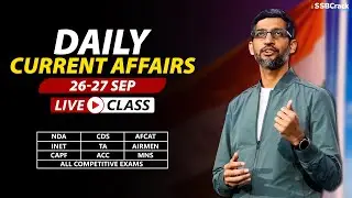 26 - 27 September 2021 | Daily Current Affairs For NDA CDS AFCAT INET SSB Interview