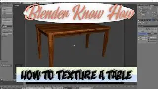 How to simply texture a table in blender 2.79