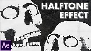 Halftone Effect | Print & old Newspaper Effect | After Effects Tutorial