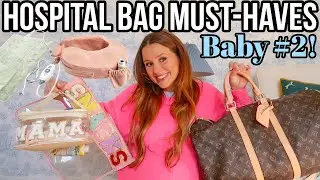 What's in my HOSPITAL BAG for my 2nd baby: labor & postpartum essentials 2024