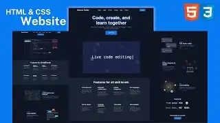 Complete Website Template in HTML and CSS | HTML CSS Website | Website Template Landing Page | 2022