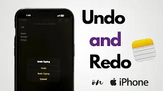 How to Undo and Redo on the Notes App [2024]