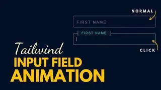 Tailwind CSS Animation Tutorial: Input Feild Text Animation using Tailwind CSS.