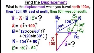 Physics - Test Your Knowledge: Vectors (27 of 30) Find the Displacement