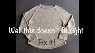 Mod your raglan - no math! (or with math) knitting modification