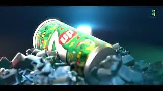 Making a Commercial in #blender  2.8 and 3.2 | 7up Soft drink product commercial | #3d advertisement